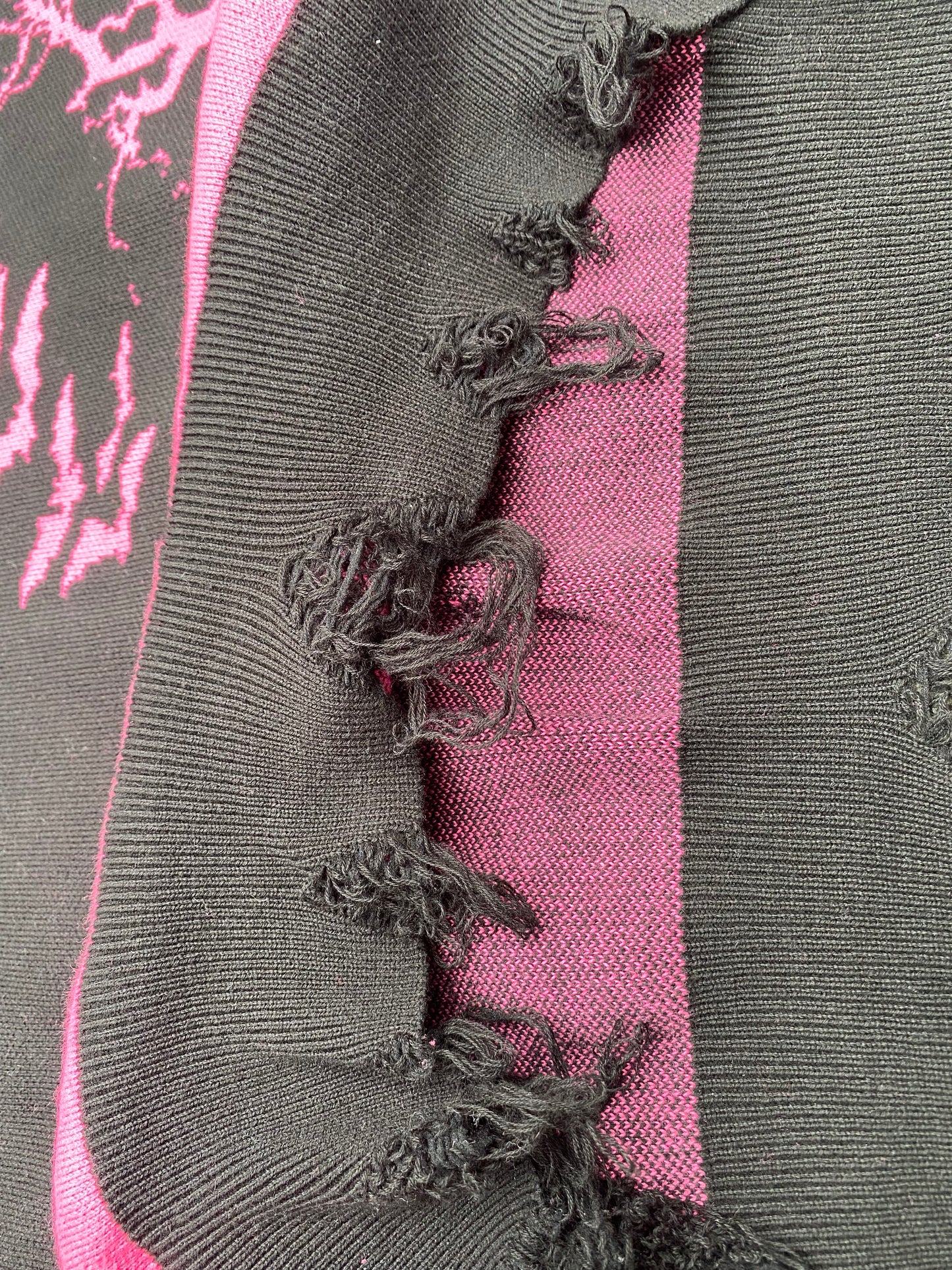“gifted graveyard” knit sweater (pink)