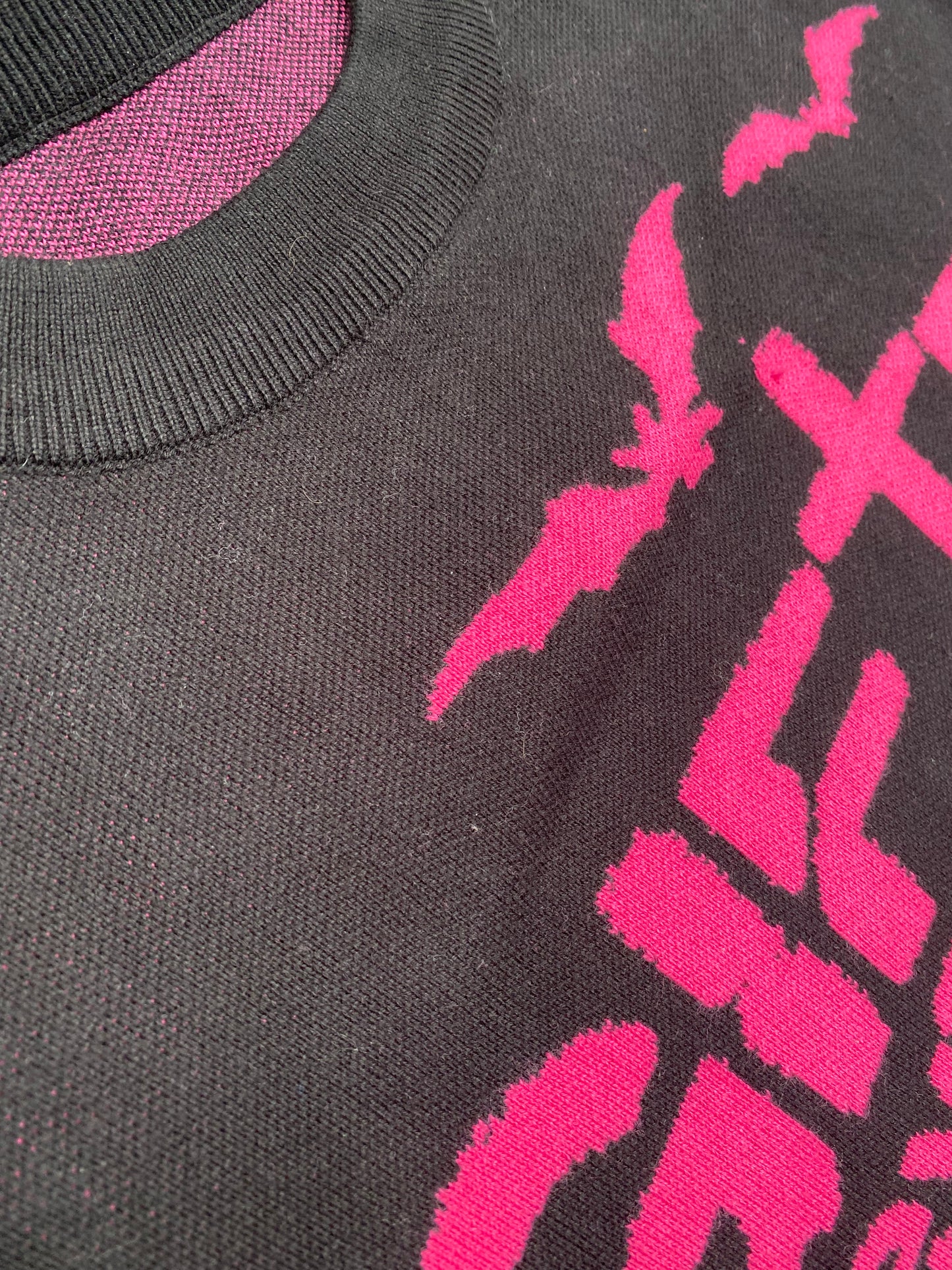 “gifted graveyard” knit sweater (pink)