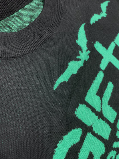 “gifted graveyard” knit sweater (green)